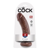 Dildo Realista Pipedream King Cock de 8 Pulgadas con Ventosa